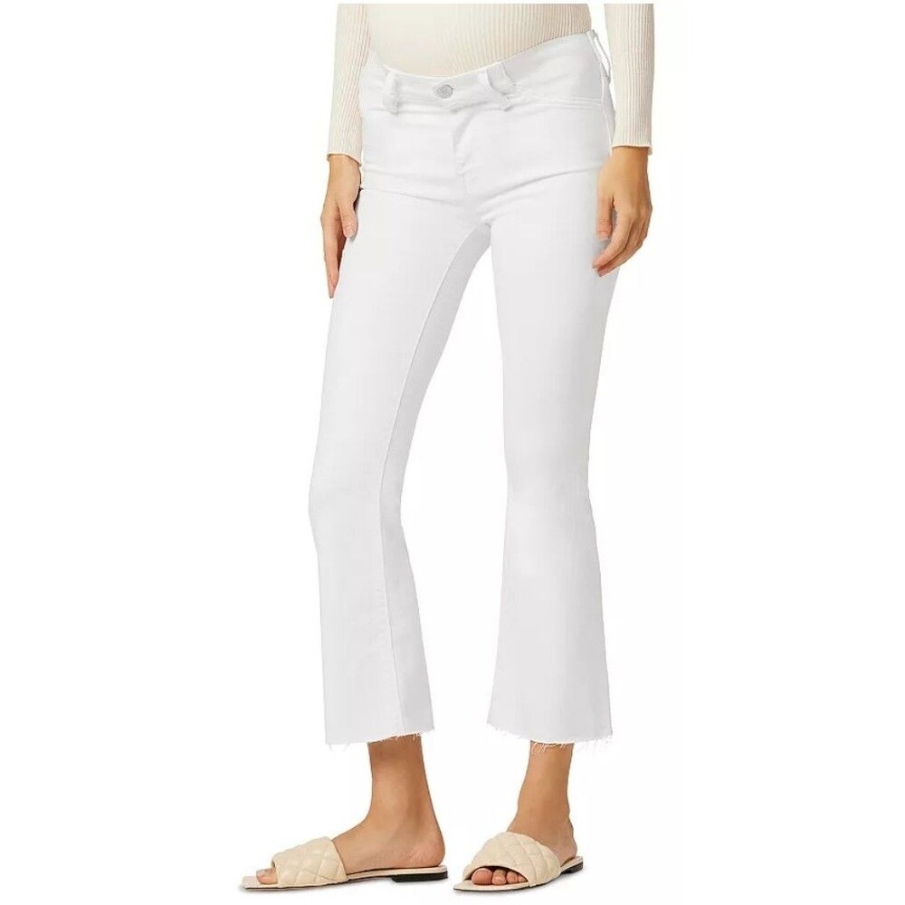 Hudson Nico White Maternity Jeans Bootcut Stretch Denim Size 29 White PLT